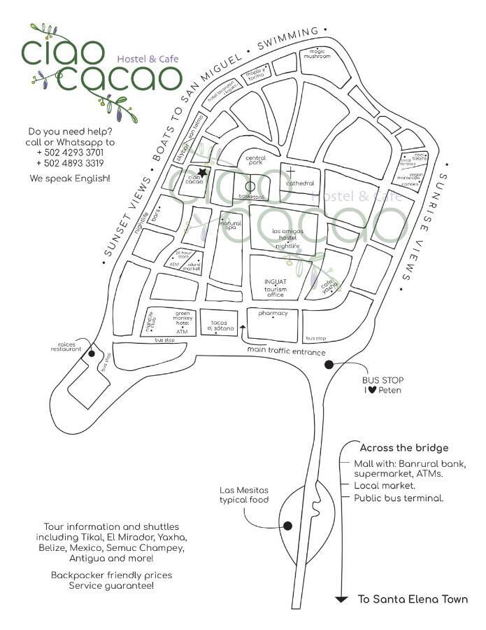 Ciao Cacao Hostel & Vegan Cafe Flores Exterior foto